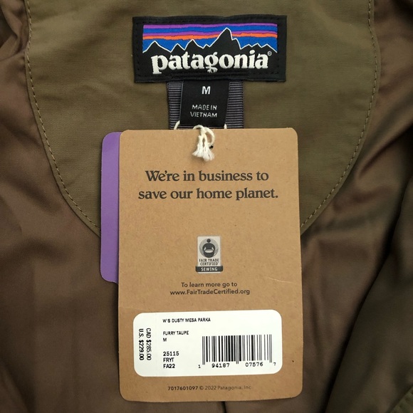 NWT - Patagonia Dusty Mesa Fleece Parka - Furry Taupe - Picture 4 of 4